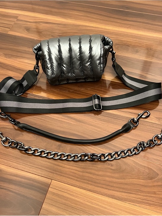 THINK ROYLN Handbags - THINK ROYLN Quilted Puffer Crossbody Bag - Black